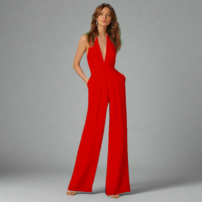 Vera Luxe Jumpsuit – Sophisticated Cut with Polished Finish