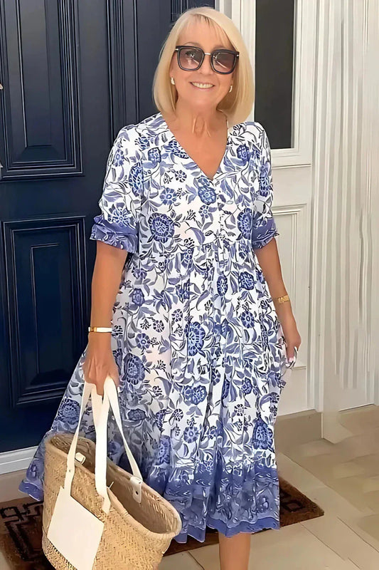 Bianca Flow Midi Dress – Graceful Movement with Timeless Charm