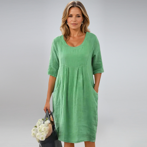 Autumn Timeless Pocket Dress – Timeless Silhouette, Effortless Function