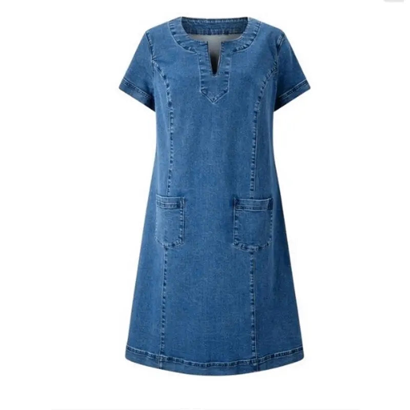 Thalia – Soft Denim Day Dress