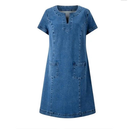 Thalia – Soft Denim Day Dress