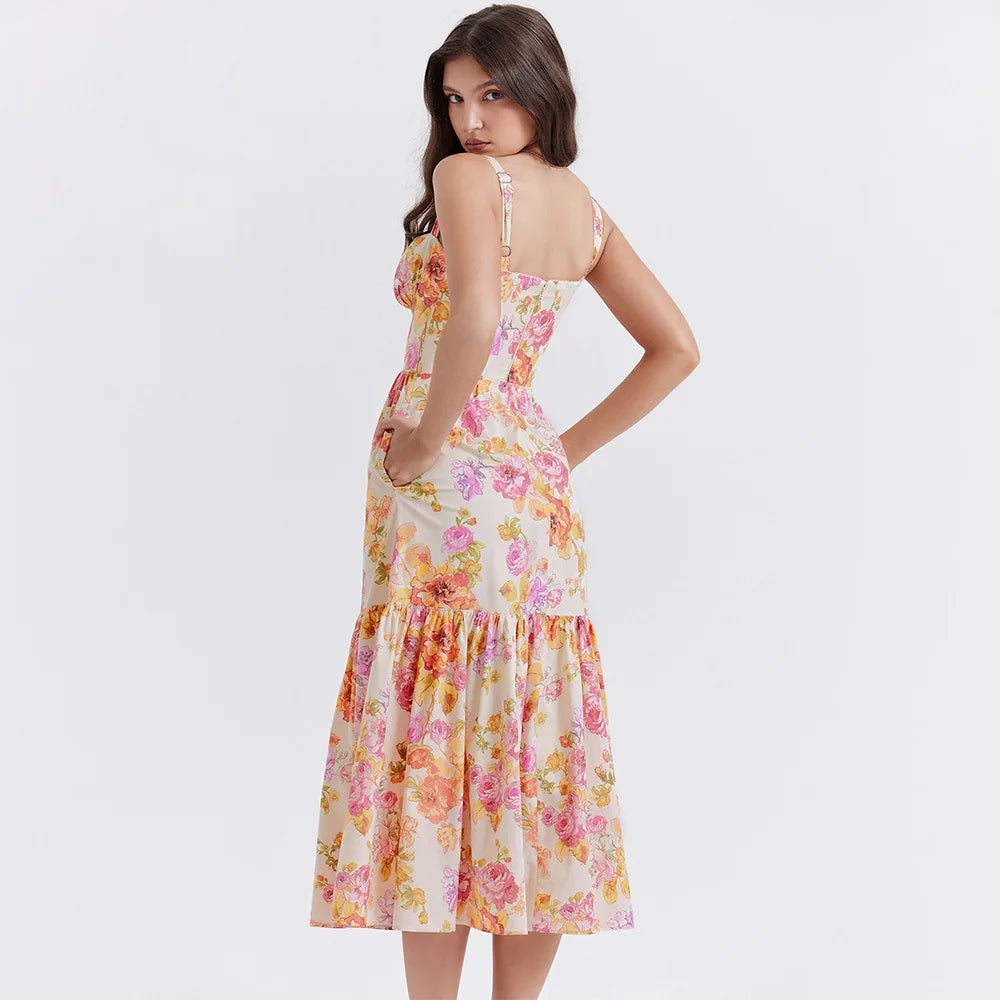 Élise Midi Dress – Timeless Length with Effortless Flow