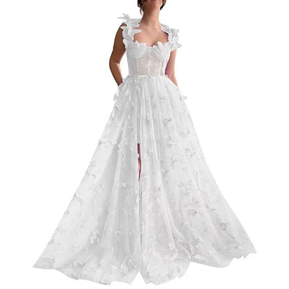 Elowen Dream Dress – Flowing Prom Gown with Soft Sage Elegance