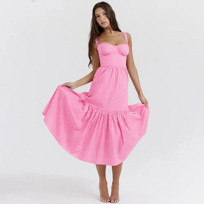 Élise Midi Dress – Timeless Length with Effortless Flow