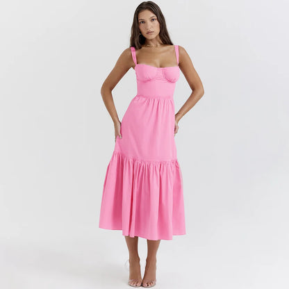 Élise Midi Dress – Timeless Length with Effortless Flow