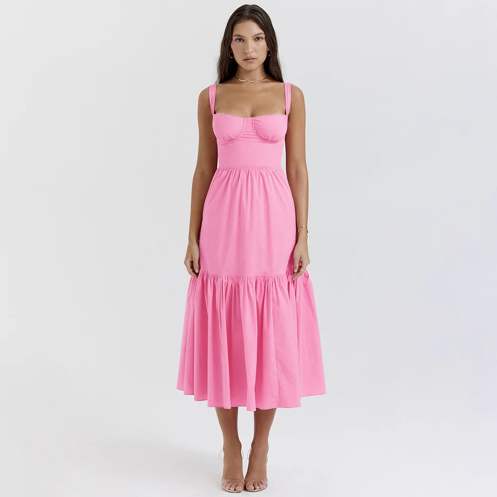 Élise Midi Dress – Timeless Length with Effortless Flow