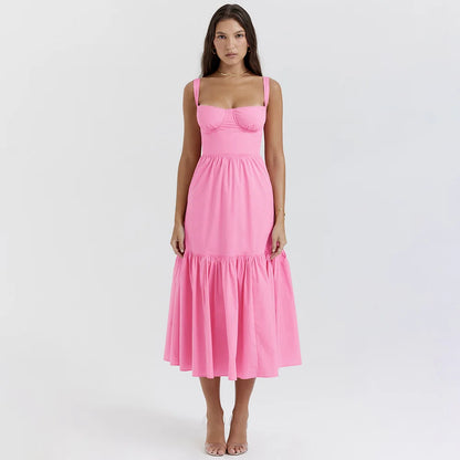 Élise Midi Dress – Timeless Length with Effortless Flow