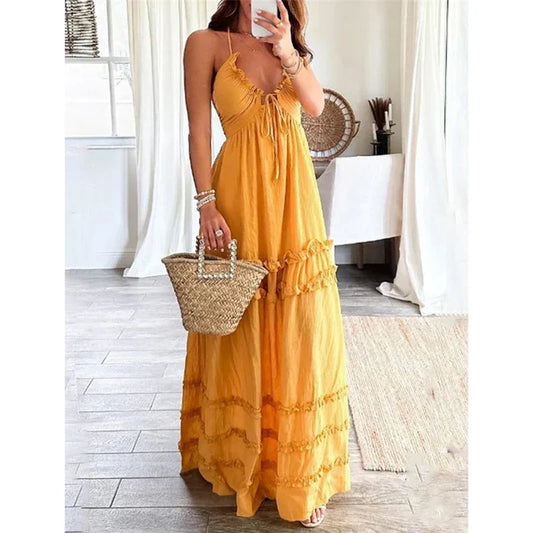Dahlia Relaxed Maxi – Laid-Back Elegance with Boho Spirit