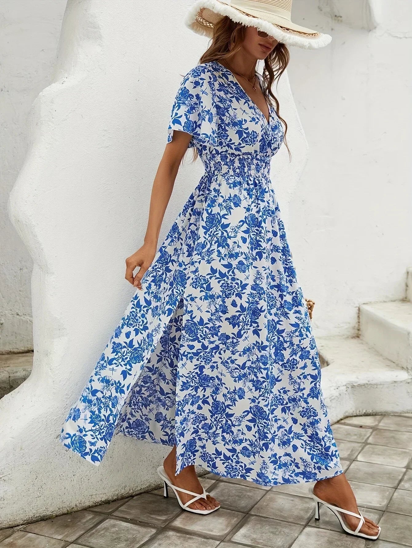 Bianca Boho Floral Dress – Effortless Bohemian Charm in Every Detail