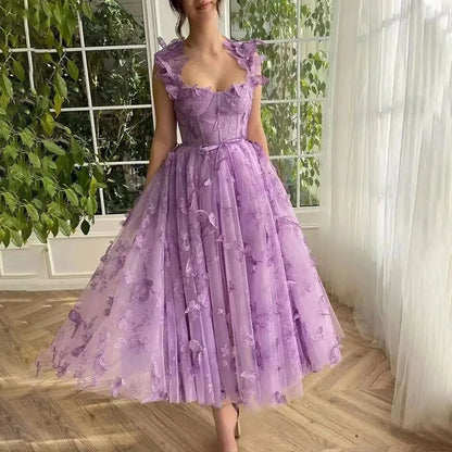 Elowen Dream Dress – Flowing Prom Gown with Soft Sage Elegance