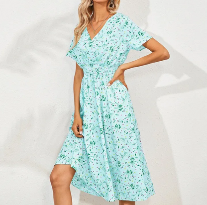 Luisa Floral Print Dress - Light Florals with a Feminine Touch