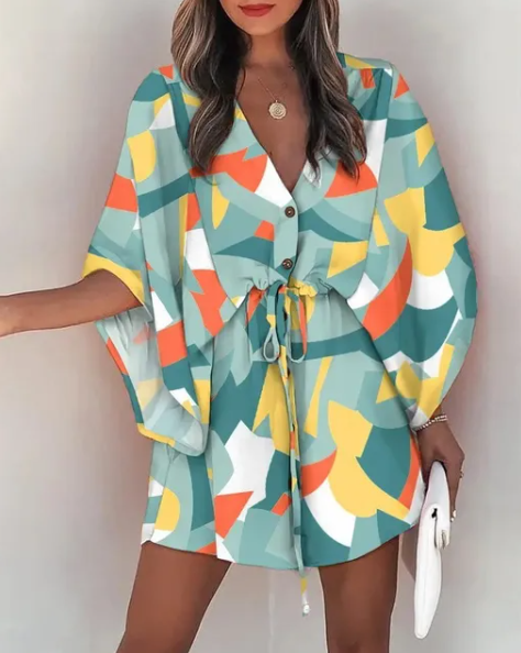 Sage Wanderlust Mini – Casual Boho Vibes with Flowy Comfort