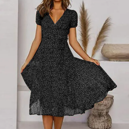 Clarissa Dotty Elegance Dress – Lighthearted Style for Any Day