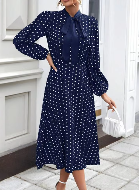 Evelyn Polka Mini – Fun and Flirty Everyday Dress