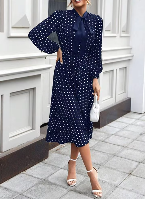 Evelyn Polka Mini – Fun and Flirty Everyday Dress