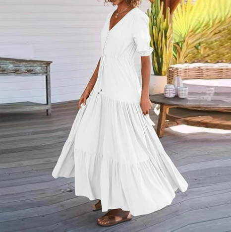 Alina Boho Maxi – Sunlit Style with Effortless Flow