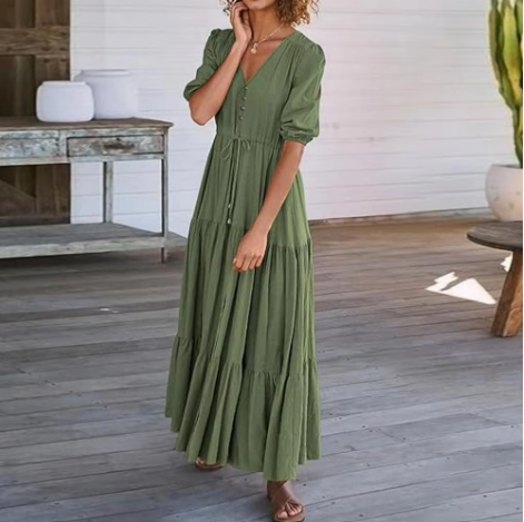 Alina Boho Maxi – Sunlit Style with Effortless Flow