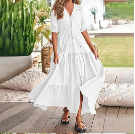Alina Boho Maxi – Sunlit Style with Effortless Flow