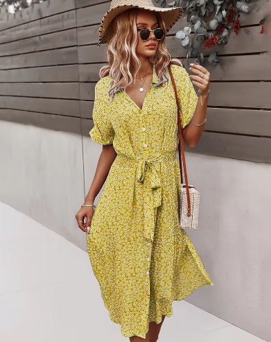Merba Summer Floral Dress – Feminine Prints with Summer Ease