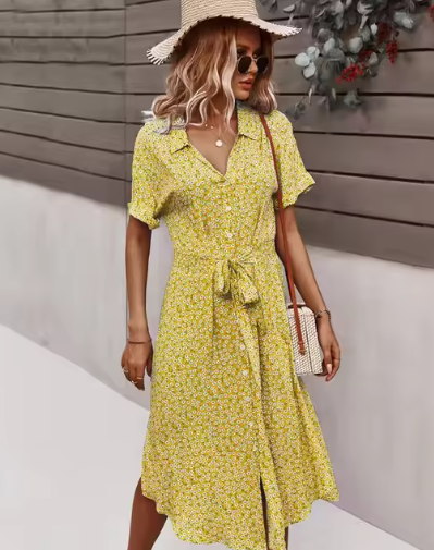 Merba Summer Floral Dress – Feminine Prints with Summer Ease