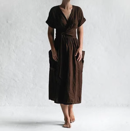 Rosalie Linen Casual Dress – Light Linen with a Relaxed Fit