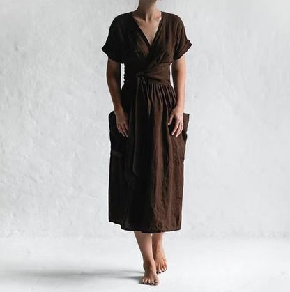 Rosalie Linen Casual Dress – Light Linen with a Relaxed Fit