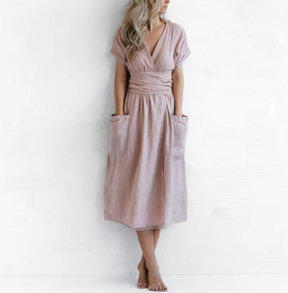 Rosalie Linen Casual Dress – Light Linen with a Relaxed Fit