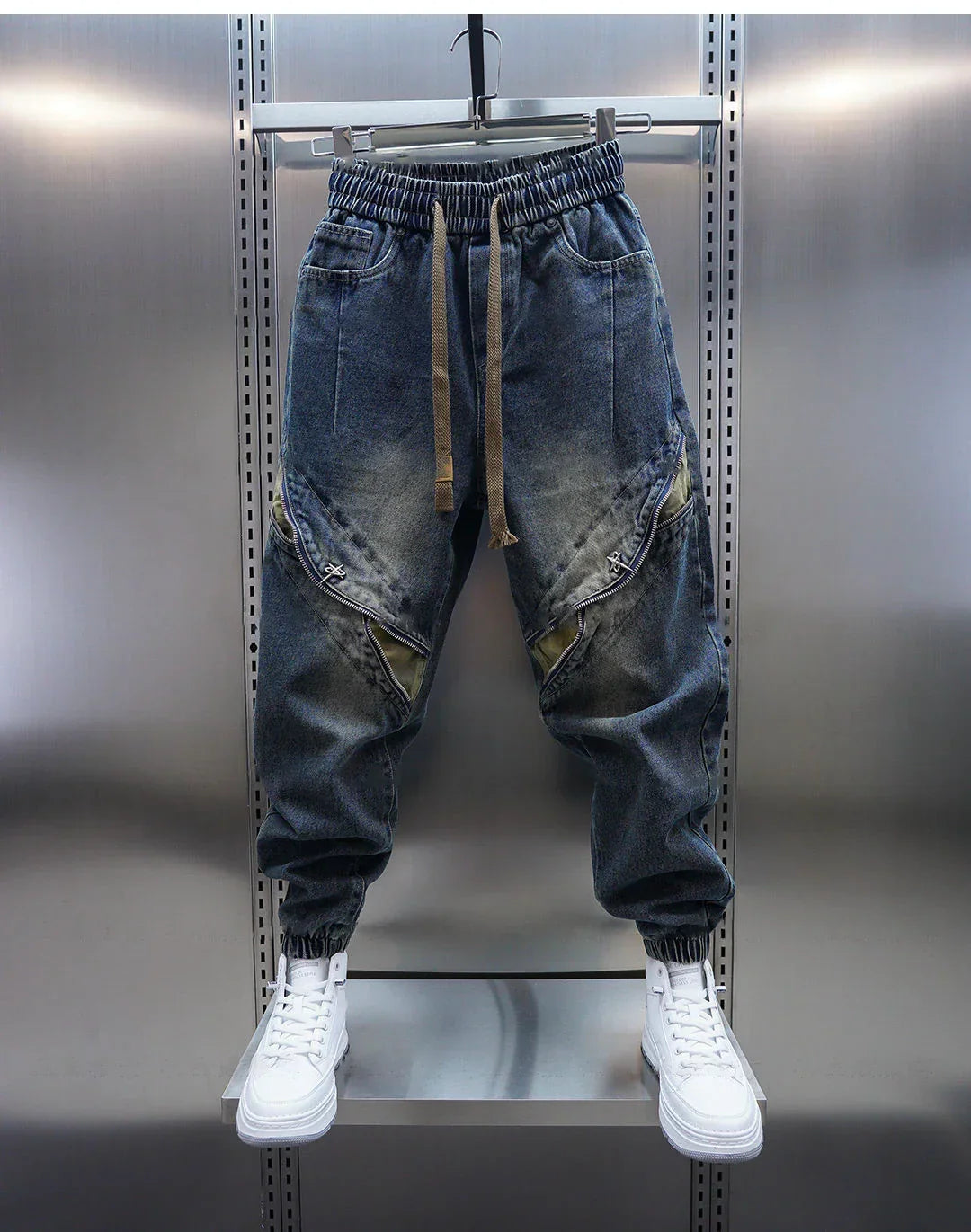 Reed Vintage Denim Trousers – Unmatched Comfort with a Belted Touch