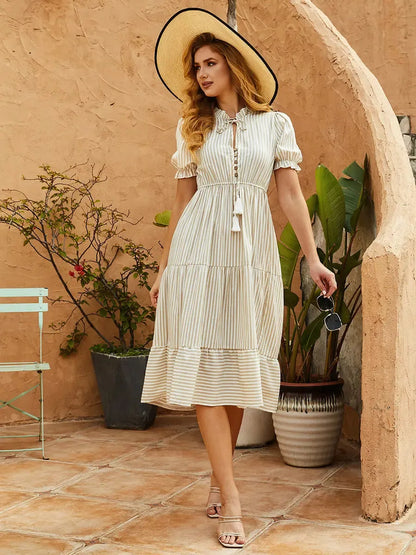 Lena Casual Dress – Relaxed Elegance with a Summer Breeze