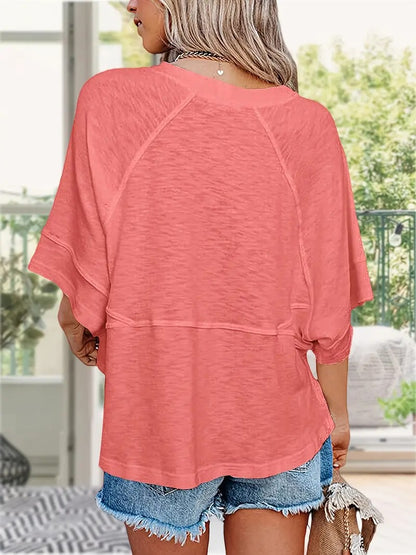 Melissa Oversized Half Sleeve Tee – Cute & Comfy Summer Essential