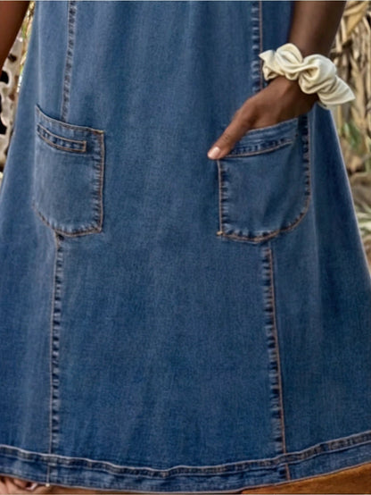 Thalia – Soft Denim Day Dress