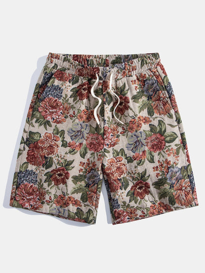 William Floral Jacquard Cuban Shirt & Shorts