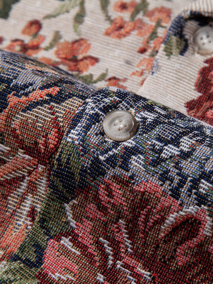 William Floral Jacquard Cuban Shirt & Shorts