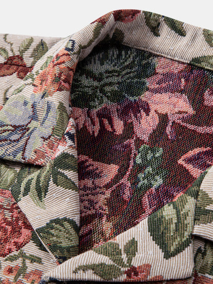 William Floral Jacquard Cuban Shirt & Shorts