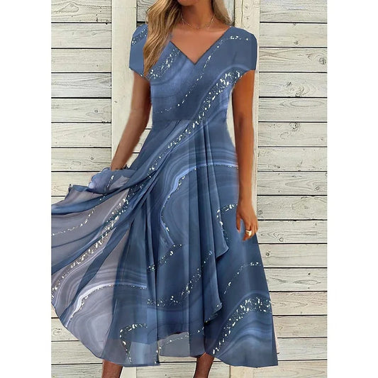Naomi V-neck Midi – Flattering Fit for Every Occasion