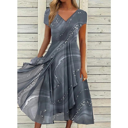 Naomi V-neck Midi – Flattering Fit for Every Occasion