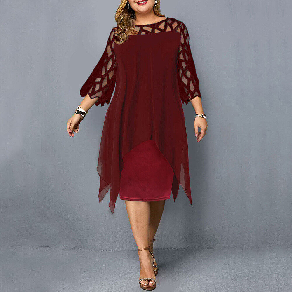Cora Chic Plus Size Midi Dress for Modern Women