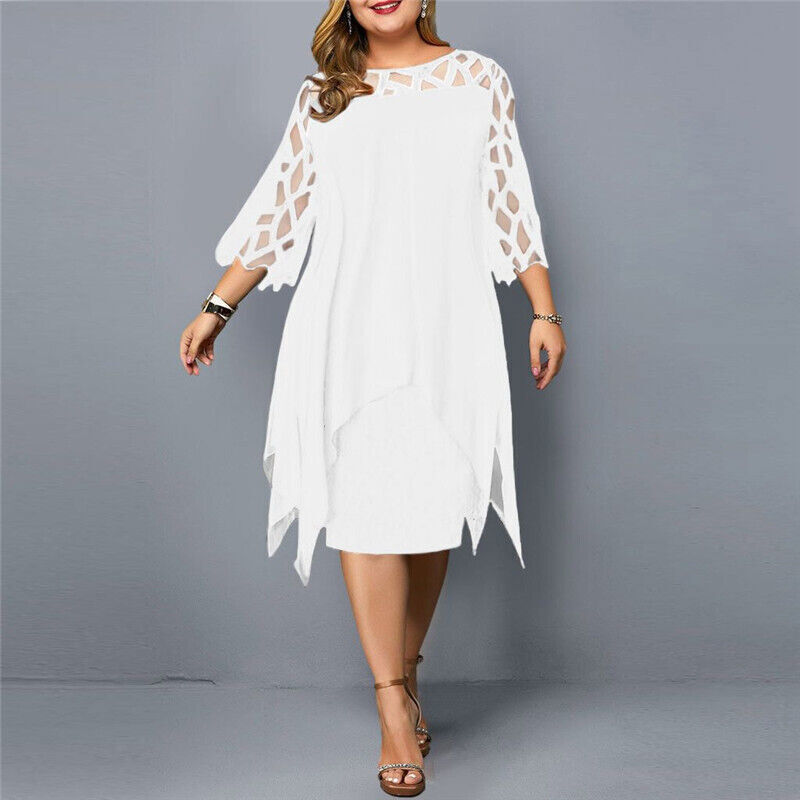 Cora Chic Plus Size Midi Dress for Modern Women