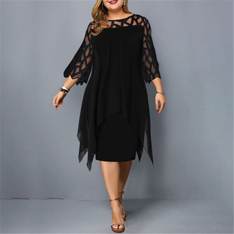 Cora Chic Plus Size Midi Dress for Modern Women