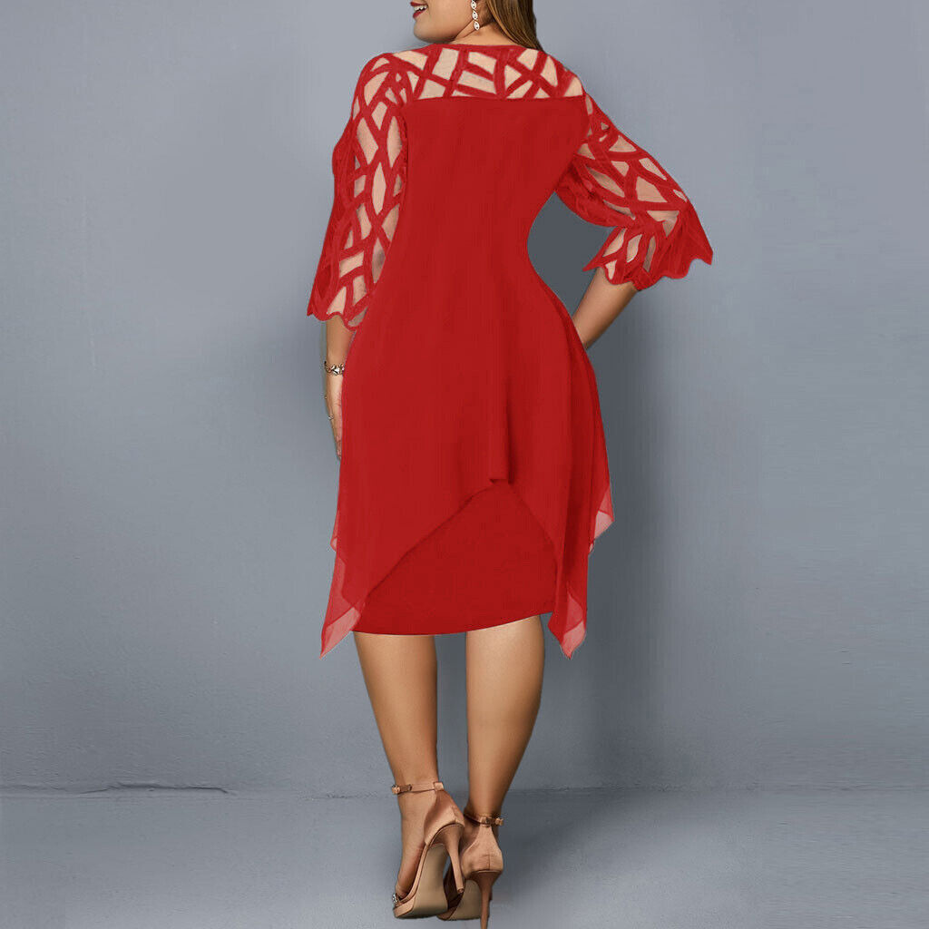 Cora Chic Plus Size Midi Dress for Modern Women